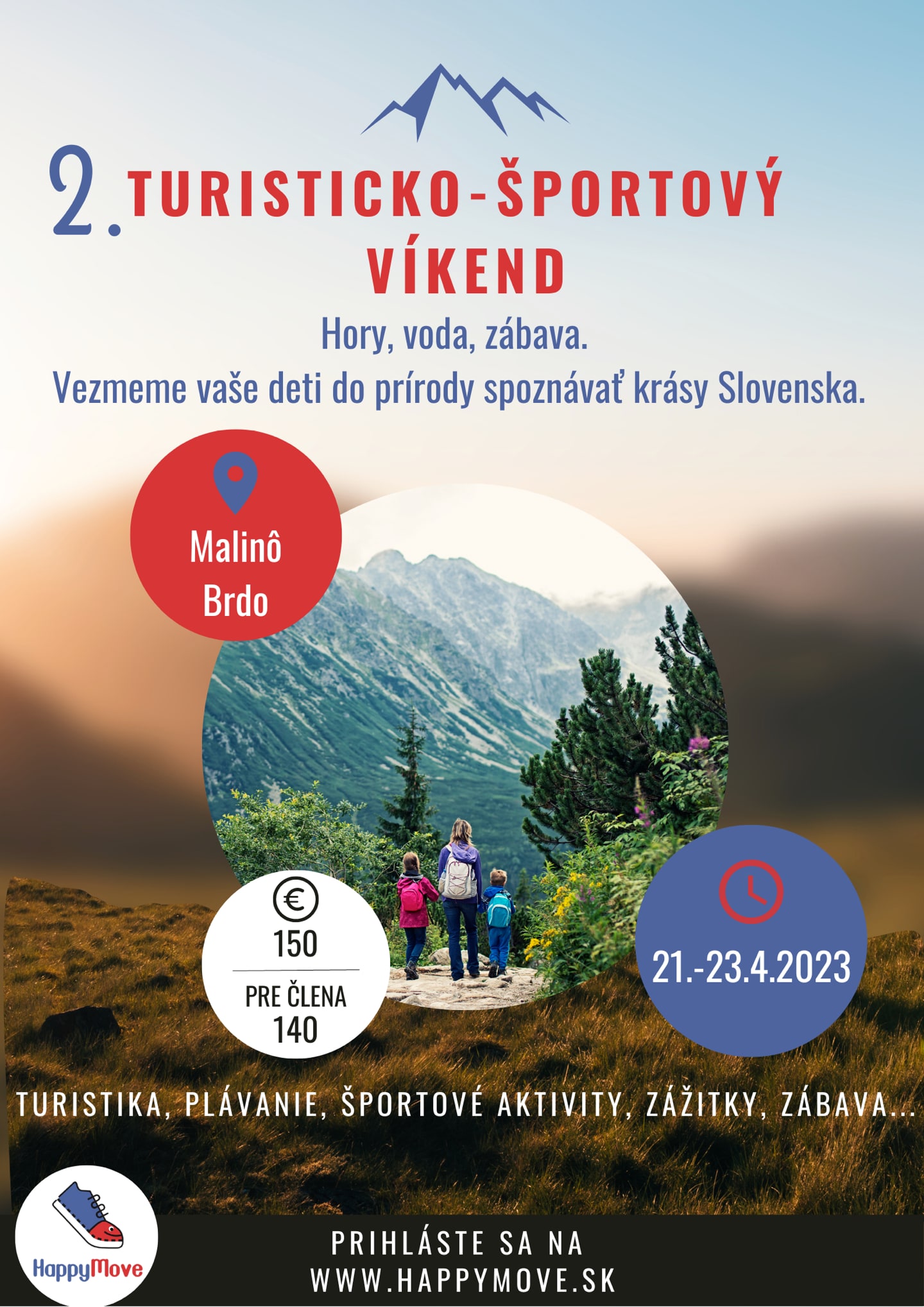 Turisticko-športový víkend 21.4. - 23.4.2023